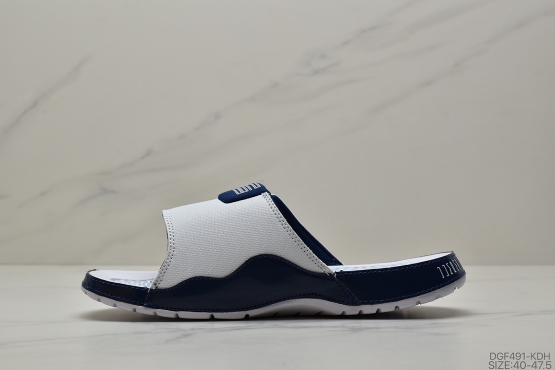 75 乔丹Air Jordan Hydro AJ11黑白运动休闲沙滩拖鞋凉拖男鞋