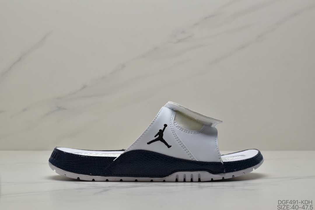 75 乔丹Air Jordan Hydro AJ11黑白运动休闲沙滩拖鞋凉拖男鞋