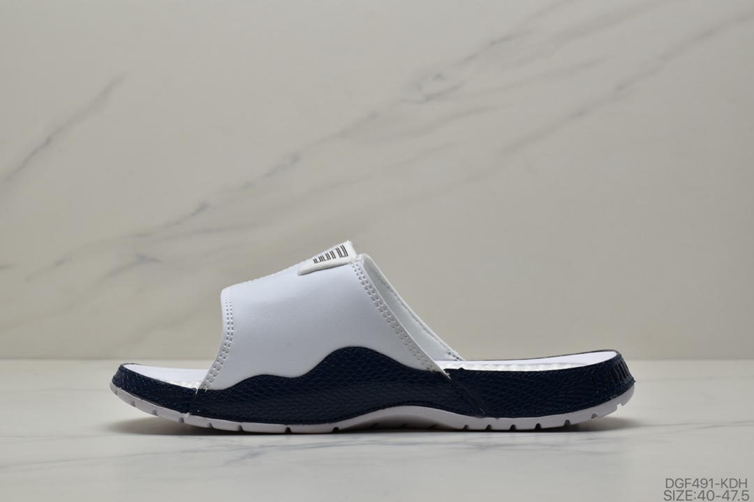 75 乔丹Air Jordan Hydro AJ11黑白运动休闲沙滩拖鞋凉拖男鞋