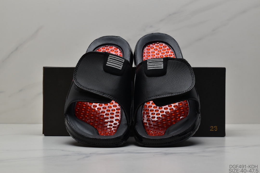 75 乔丹Air Jordan Hydro AJ11黑白运动休闲沙滩拖鞋凉拖男鞋