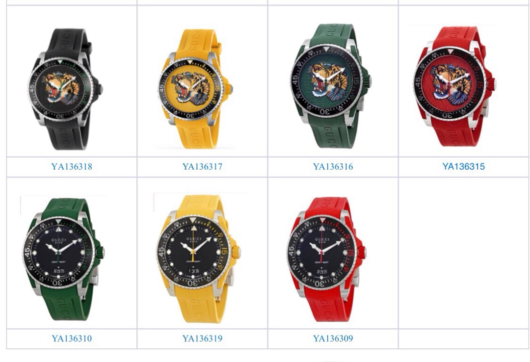 NO:388432,Gucci GUCC I tiger head rubber belt, gucci, gucci19860909古驰GUCCⅠ虎头橡胶带,,gucci,gucci,Watch