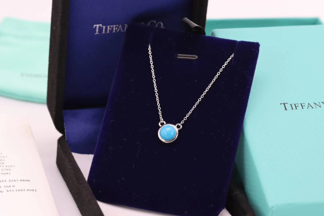 Tiffany & Co. Tiffany&Co. 绿松石锁骨项链米奇款