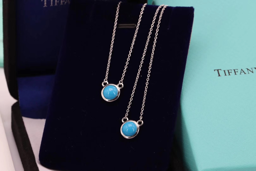 Tiffany & Co. Tiffany&Co. 绿松石锁骨项链米奇款