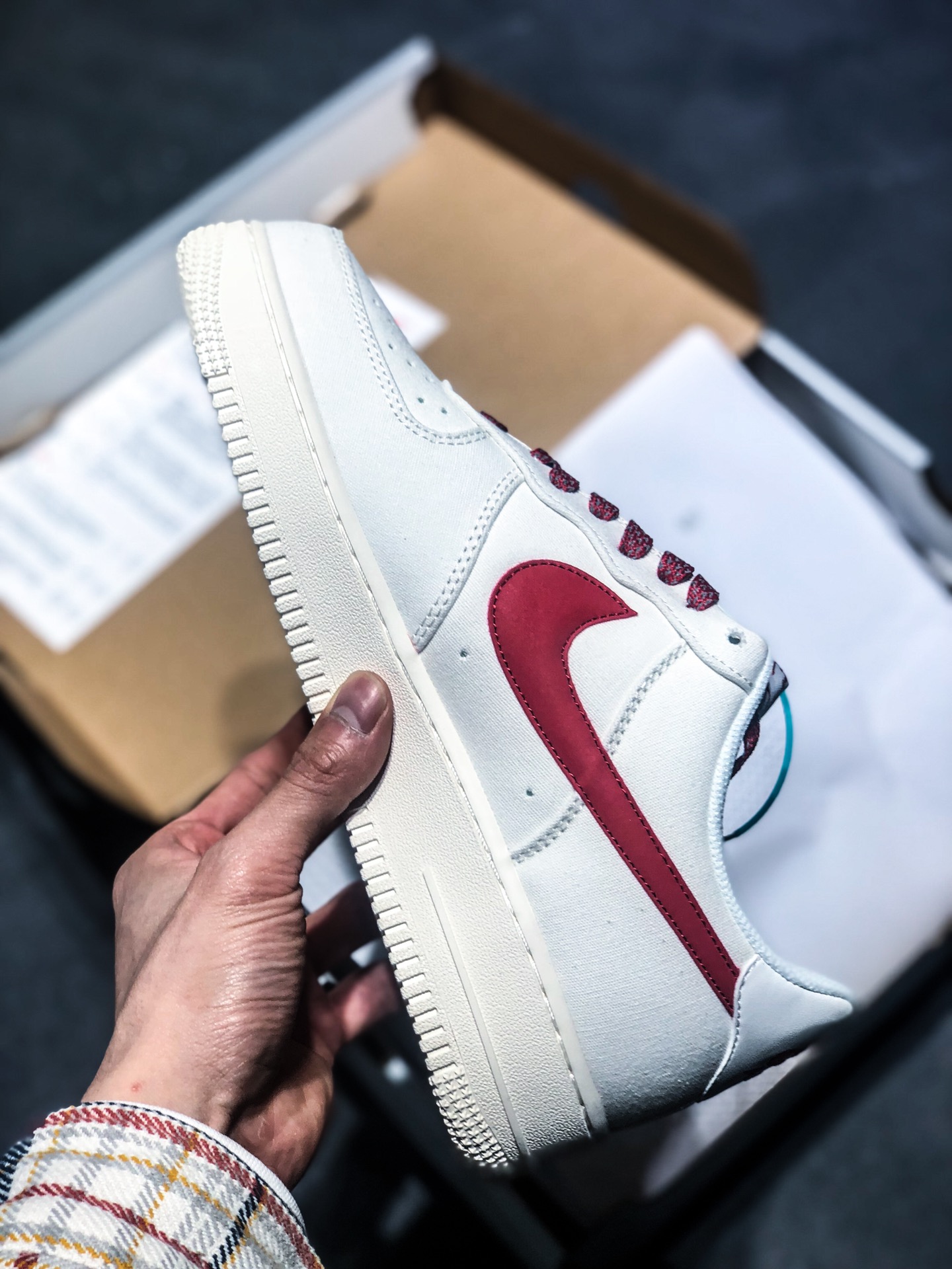 p190 Air Force 1'07 空军一号帆布3M反光镭射低帮休闲板鞋 315122-103