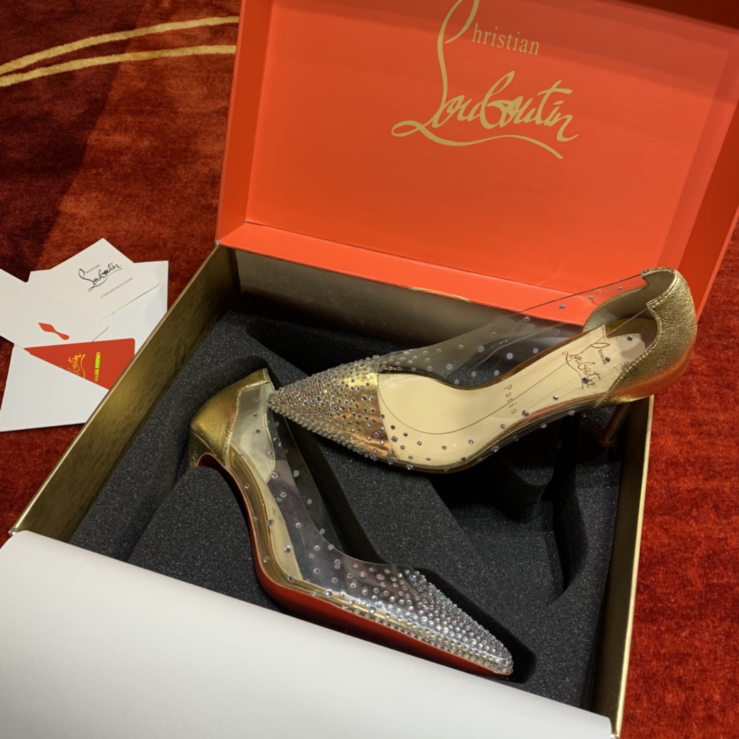 NO:224922,◣Film Drill Series◢Film Drill (Explosive Crack Gold - Custom made without return or replacement) [Material] Original imported film, with imported super flashing rhinestones, so that the drill basically does not fall off!  The flashes can be said to be amazing. The exclusive mold opening material is alloy steel. The inner lining uses Italian imported mixed-bred sheepskin inner lining. The original Italian imported AR1 top-grade leather sole. There are various prices in the market. We believe that the quality is powerful. We believe that customers with taste. The number of codes is 34-35-35.5-36-36.5-37-37.5-38-39-40-41-42 (film series, which is relatively large and nearly one size. It is recommended that the feet are small, and the feet are thin and one size is small) Heel high flat sole/6.5cm/8.5cm/10CM, single shoes, christian louboutin, sheepskin, Leather soles19860909◣胶片钻系列◢  胶片钻（爆裂纹金——定做不退不换）【材质】 原版进口胶片 外搭配进口超闪水钻 达到基本不掉钻！ 光闪度可以说十分惊艳 跟独家开模材料是合金钢 内里采用意大利进口混种羊皮内里 原版意大利进口AR1顶级真皮大底 市场各种价格都有,我们相信品质得力量 更相信有品味的客户 码数34-35-35.5-36-36.5-37-37.5-38-39-40-41-42（胶片系列,偏大近一码,建议脚小,脚瘦拿小一码) 跟高平底/6.5cm/8.5cm/10CM,单鞋,christian louboutin,sheepskin,Leather soles,Women's Shoes