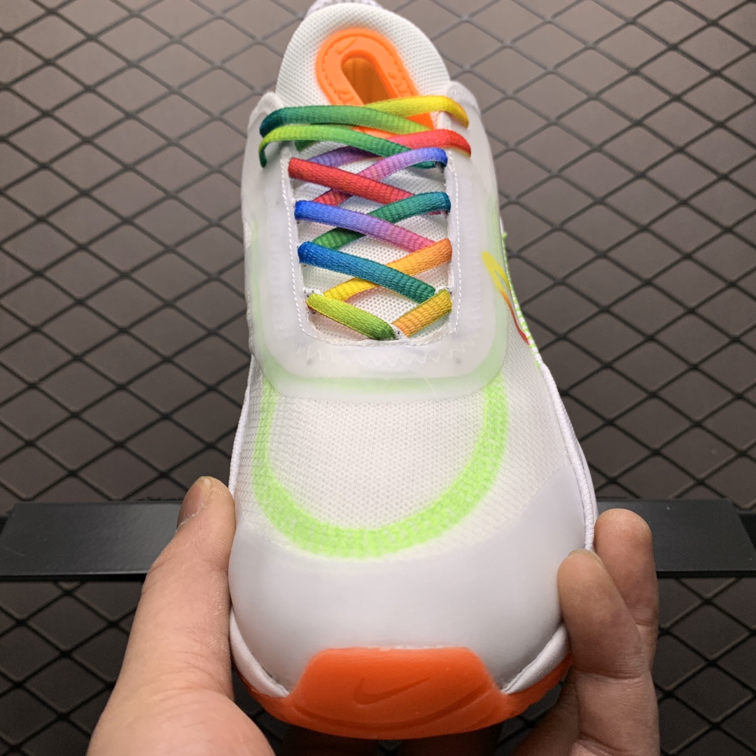 190 Nike Air Max 2090 白彩虹气垫跑步鞋 CT7695-105