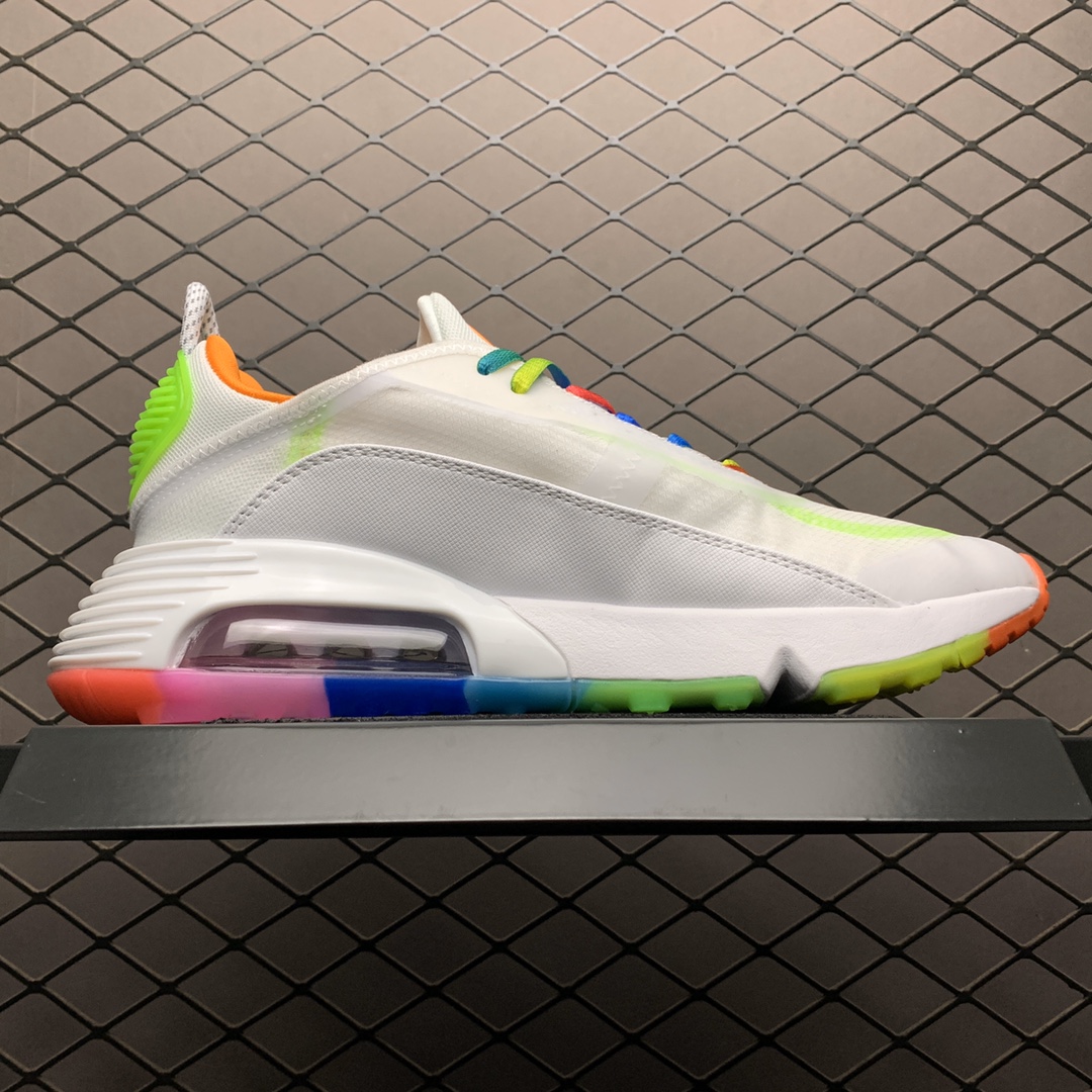 190 Nike Air Max 2090 白彩虹气垫跑步鞋 CT7695-105