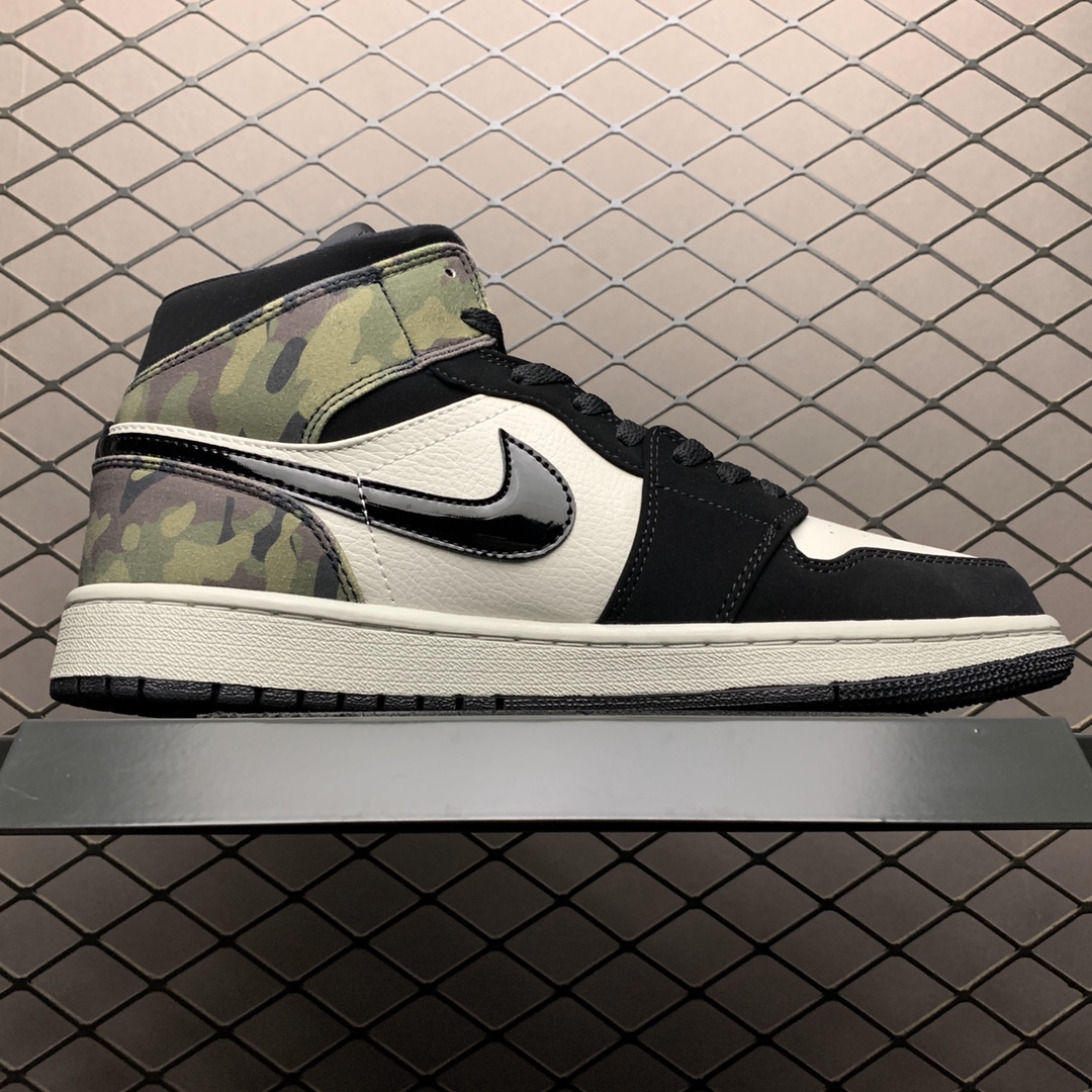 260 Air Jordan 1 MID AJ1乔1中帮文化休闲运动板鞋 CW5490-001