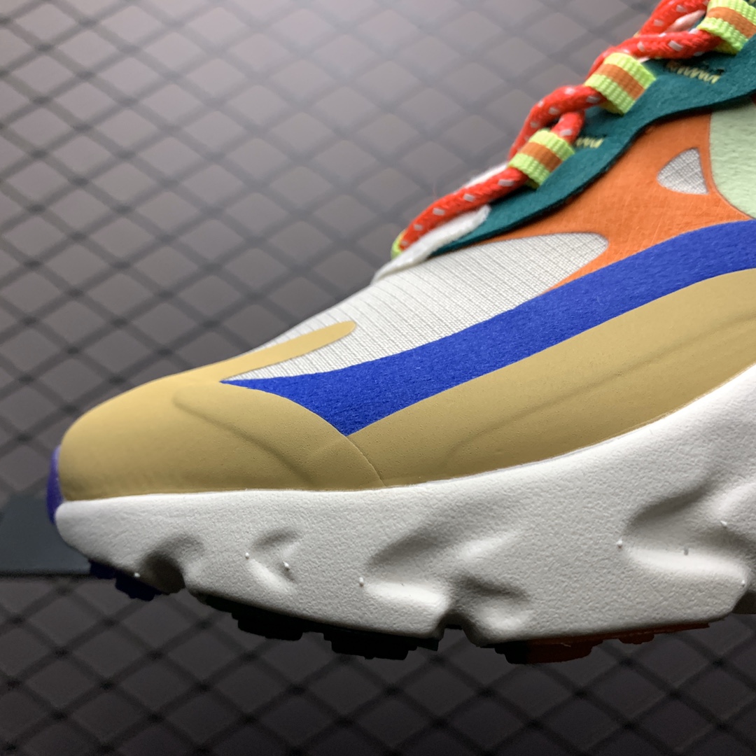 190 Nike Max 270 React 混合科技半掌气垫跑步鞋 CQ4805-071
