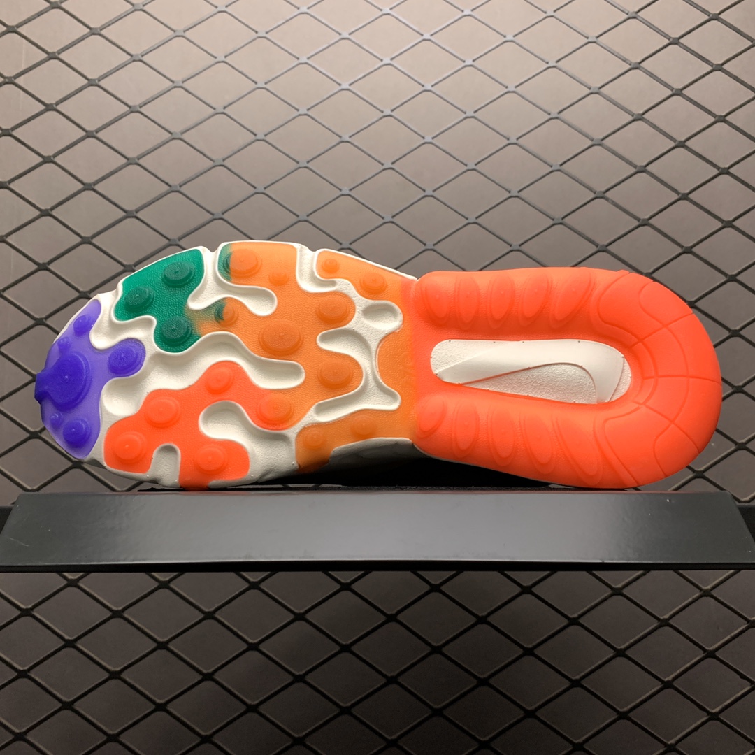 190 Nike Max 270 React 混合科技半掌气垫跑步鞋 CQ4805-071
