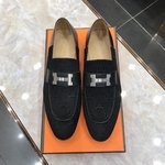 Hermes Casual Shoes Cowhide Genuine Leather Casual