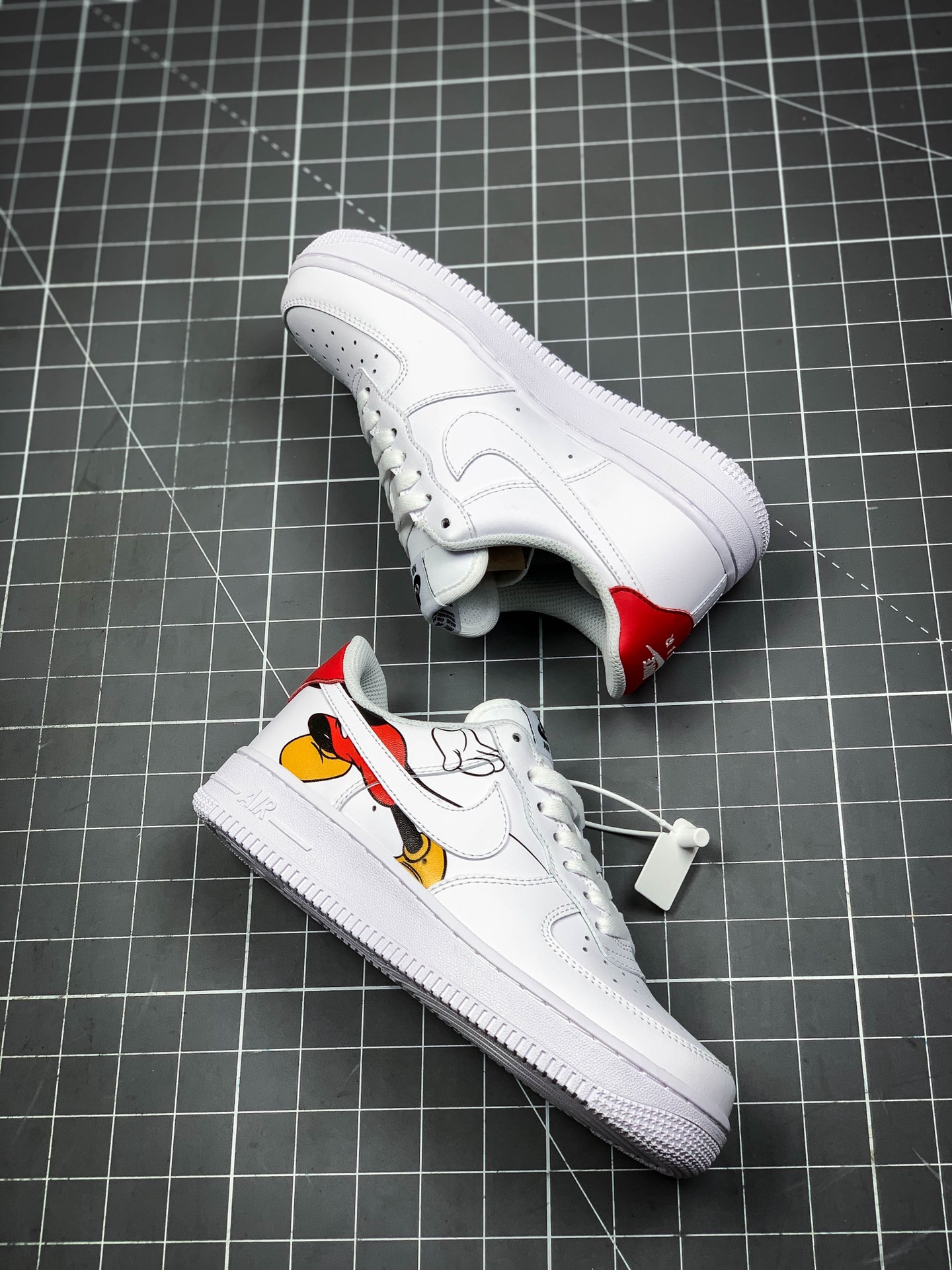 220 客制配色 米奇空军联名 Nike Air Force 1 空军一号低帮运动休闲板鞋 AQ8741-116 G