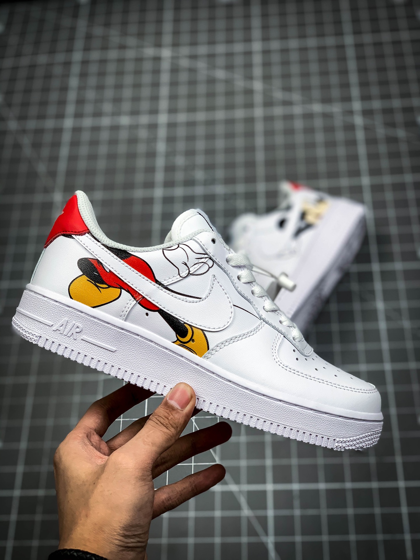 220 客制配色 米奇空军联名 Nike Air Force 1 空军一号低帮运动休闲板鞋 AQ8741-116 G