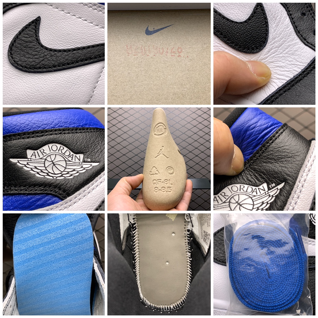 450 Air Jordan 1 ” Gae Royal ” AJ1乔1 黑蓝脚趾 555088-041