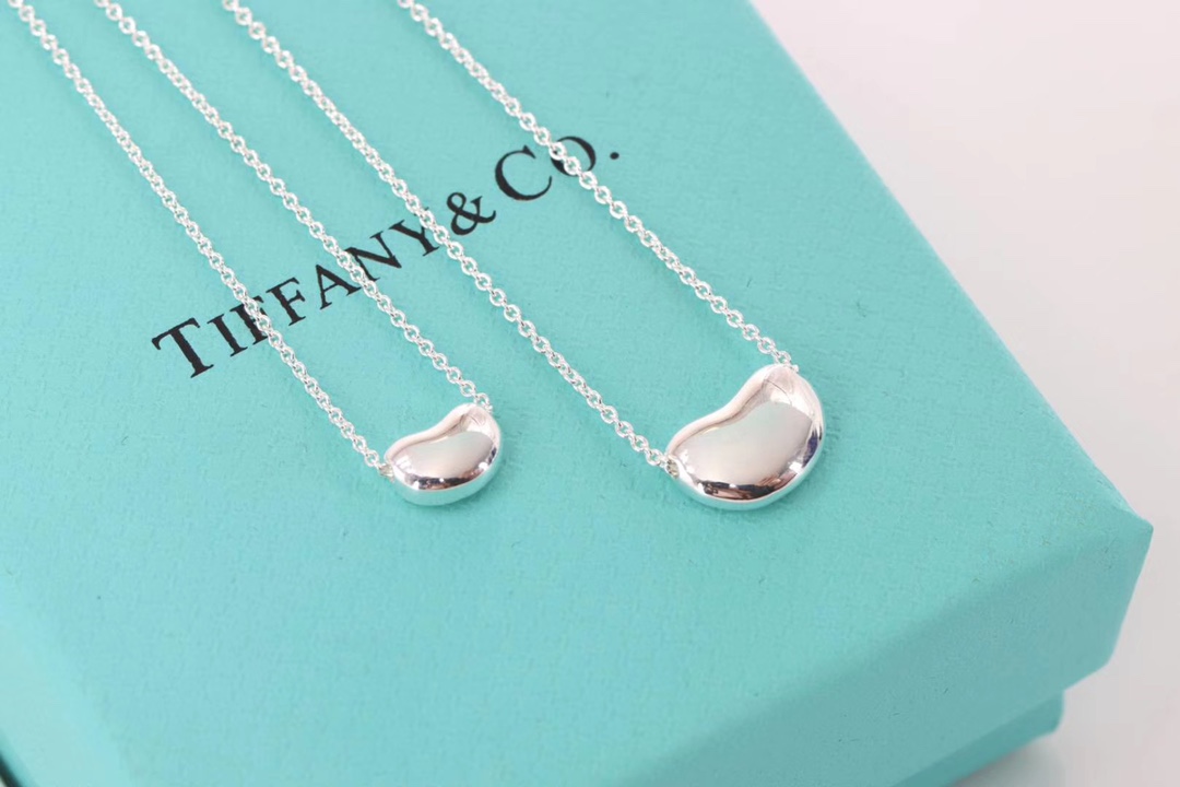 Tiffany & Co. Tiffany&Co.爱之印 Bean豆豆纯银项链