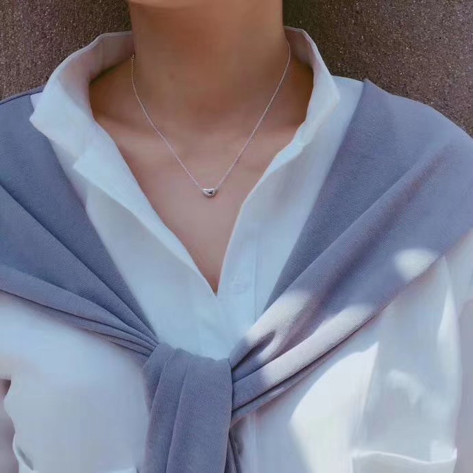 Tiffany & Co. Tiffany&Co.爱之印 Bean豆豆纯银项链