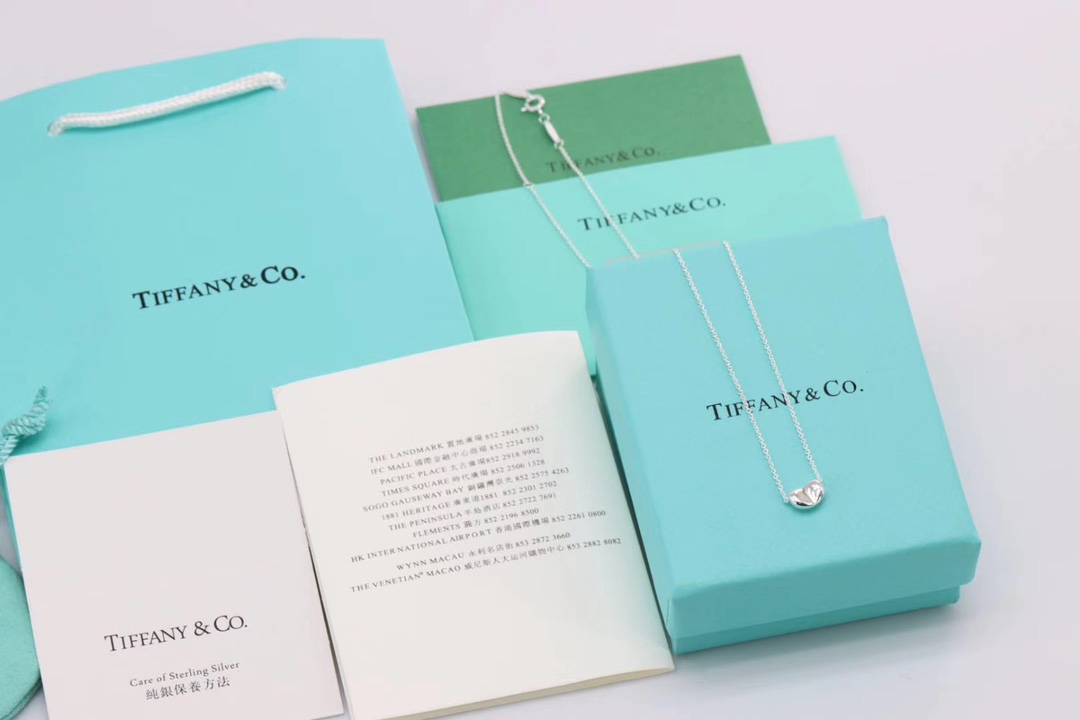Tiffany & Co. Tiffany&Co.爱之印 Bean豆豆纯银项链