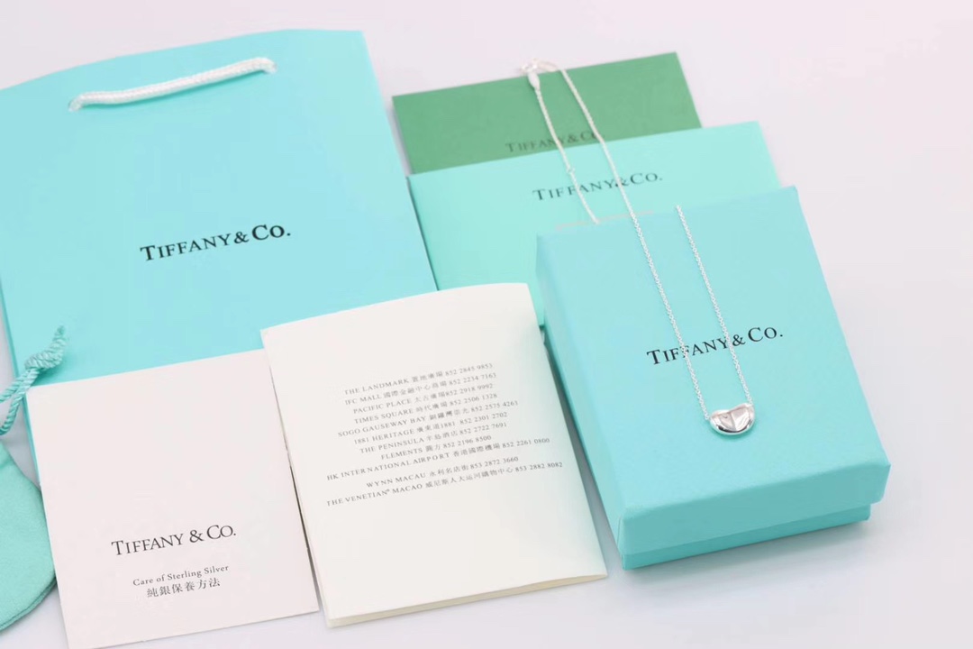 Tiffany & Co. Tiffany&Co.爱之印 Bean豆豆纯银项链