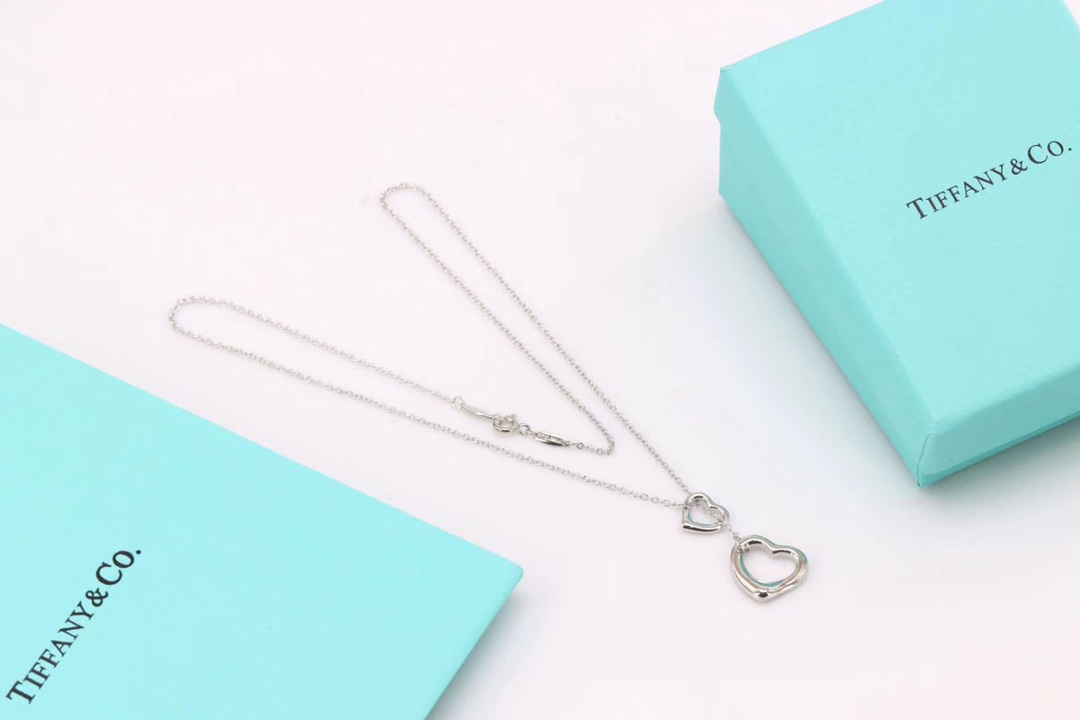 Tiffany & Co. Tiffany &Co.大小爱心针扣项链