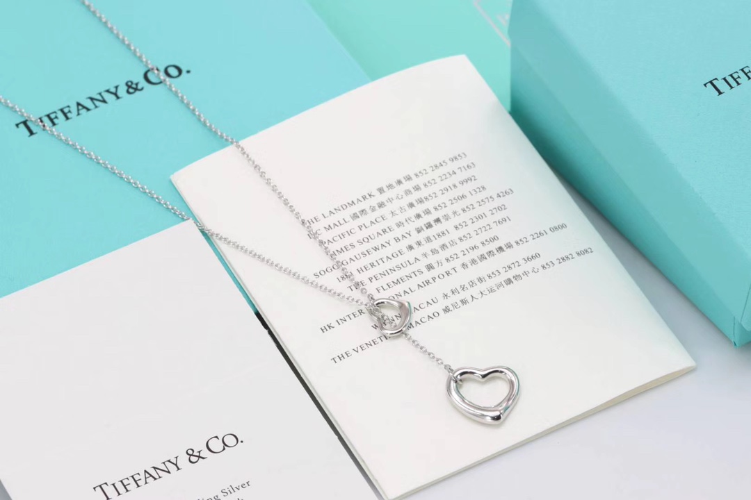 Tiffany & Co. Tiffany &Co.大小爱心针扣项链