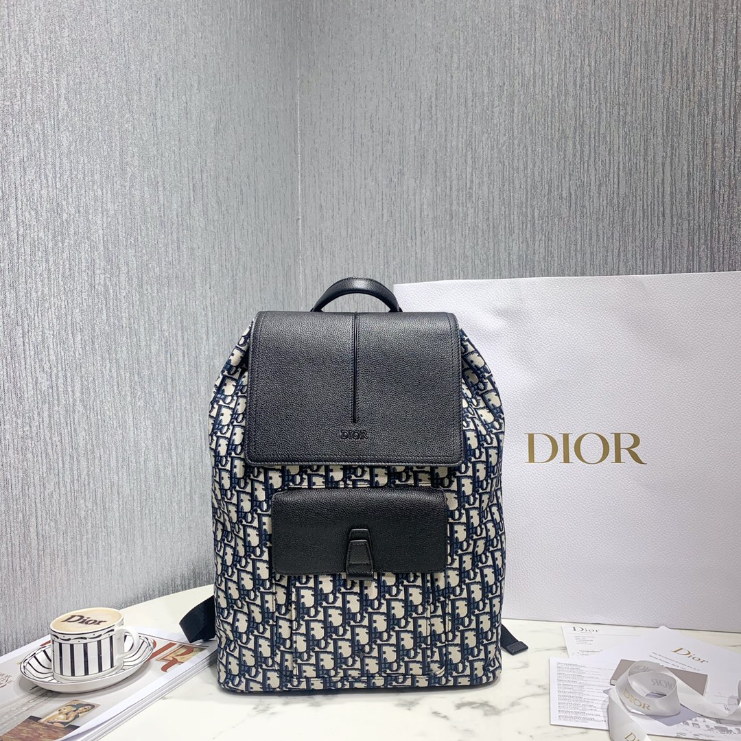 Dior Bags Backpack Cowhide Oblique