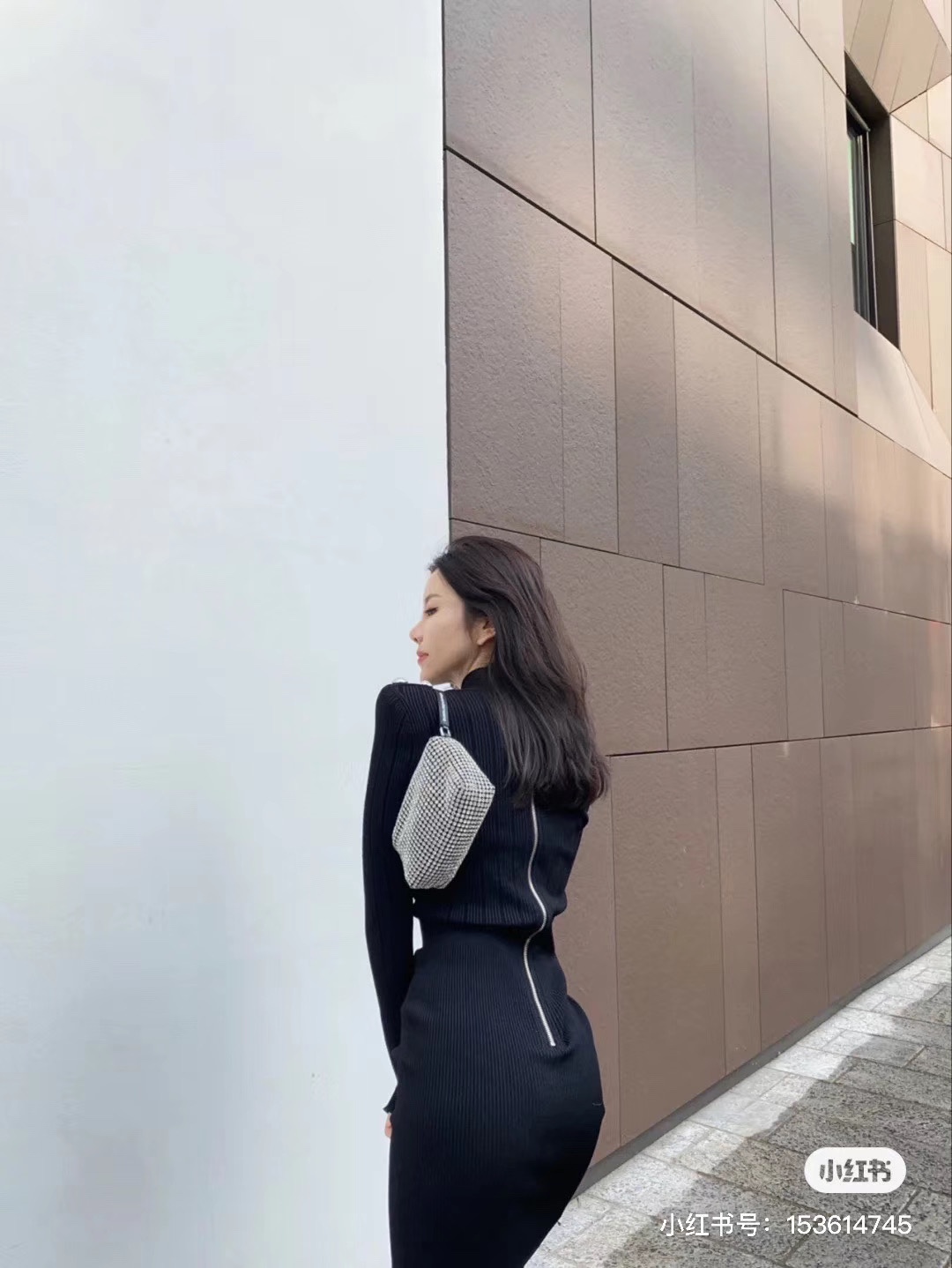 Alexander Wang rhinestone shoulder bag, designed for underarm shoulder - Bag 3