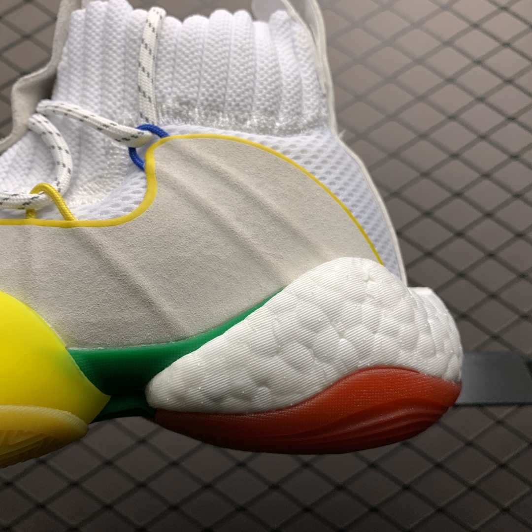 280 Pharrell × Adidas 阿迪达斯 Crazy BYW菲董联名 天足 高帮袜套式篮球鞋 EF3500