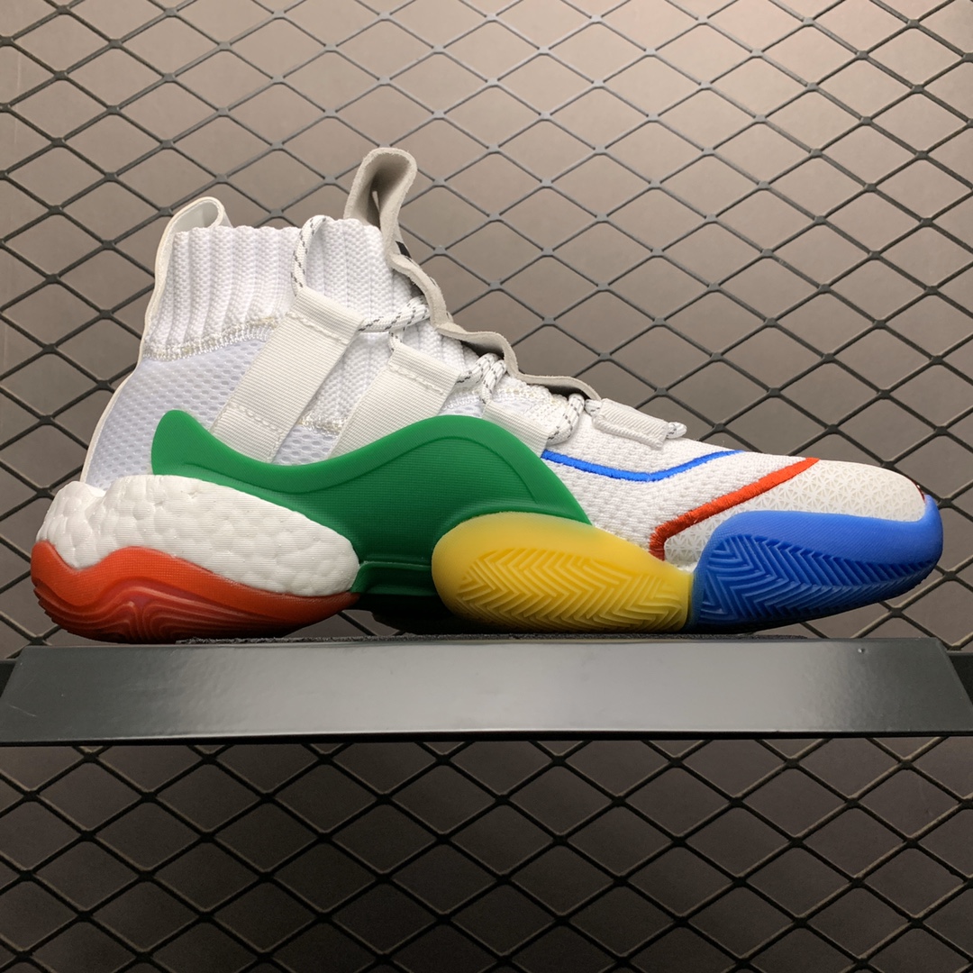 280 Pharrell × Adidas 阿迪达斯 Crazy BYW菲董联名 天足 高帮袜套式篮球鞋 EF3500