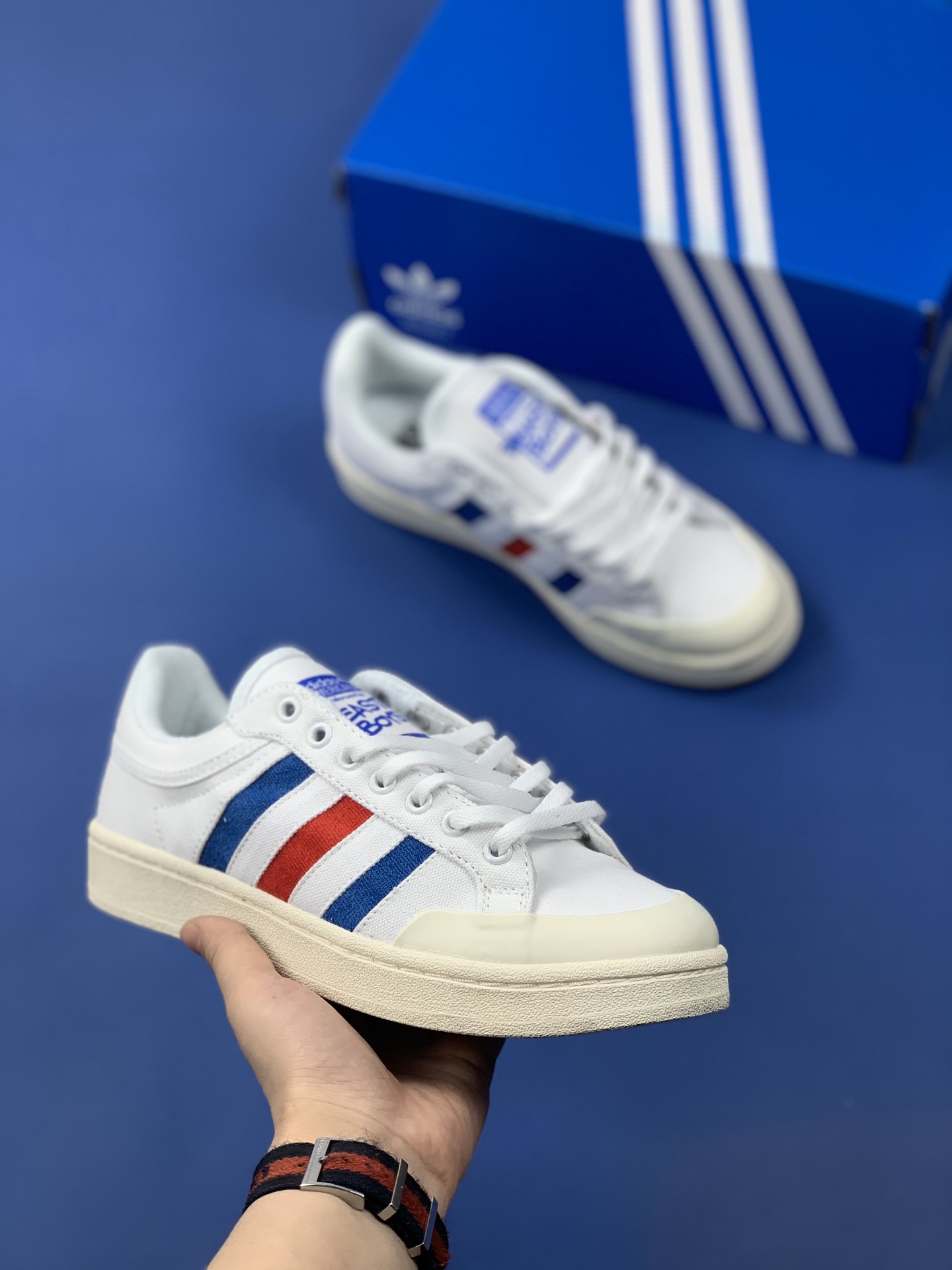120 公司级  阿迪达斯官方新品 Adidas OROP STEP 三叶草 鹿晗吴亦凡明星同款 经典潮流休闲鞋 VF56