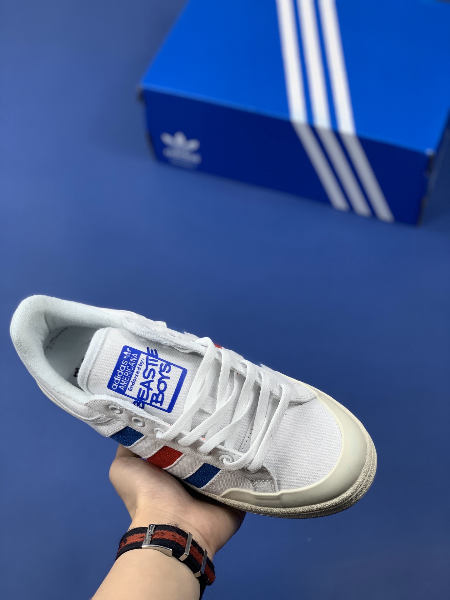 120 公司级  阿迪达斯官方新品 Adidas OROP STEP 三叶草 鹿晗吴亦凡明星同款 经典潮流休闲鞋 VF56