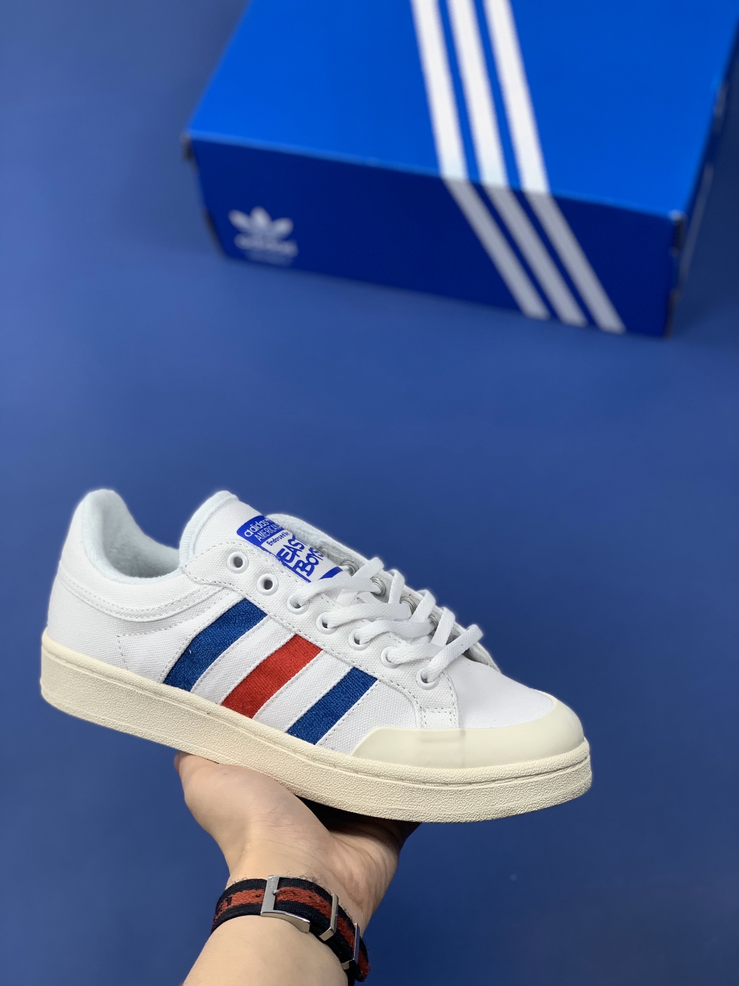 120 公司级  阿迪达斯官方新品 Adidas OROP STEP 三叶草 鹿晗吴亦凡明星同款 经典潮流休闲鞋 VF56