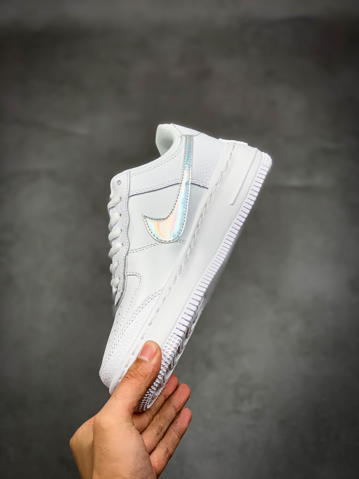 190 空军耐克马卡龙新配色 镭射银钩 小花Nike Air Force 1 Shadow AF1拼接 马卡龙  CK3172 003