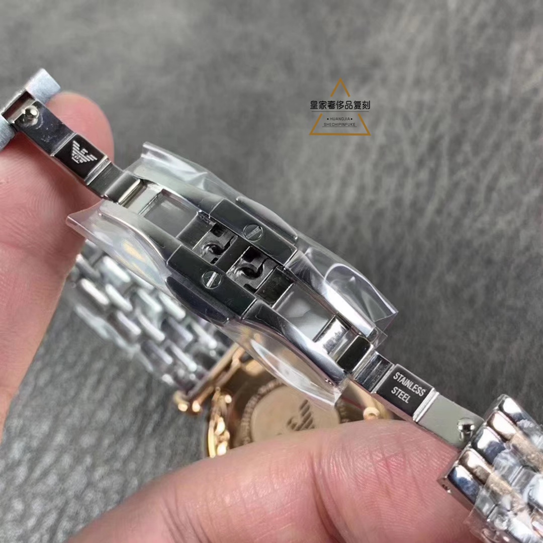 Armani 阿玛尼AR11293满天星 AR11294，原裝机芯9T表带：76粒.表面：338粒