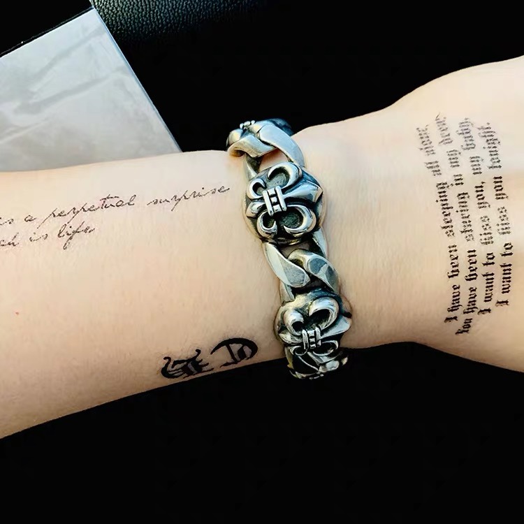 Chrome Hearts hearts 克罗心 潮牌 船锚手链，20，22厘米重约92克，百搭款