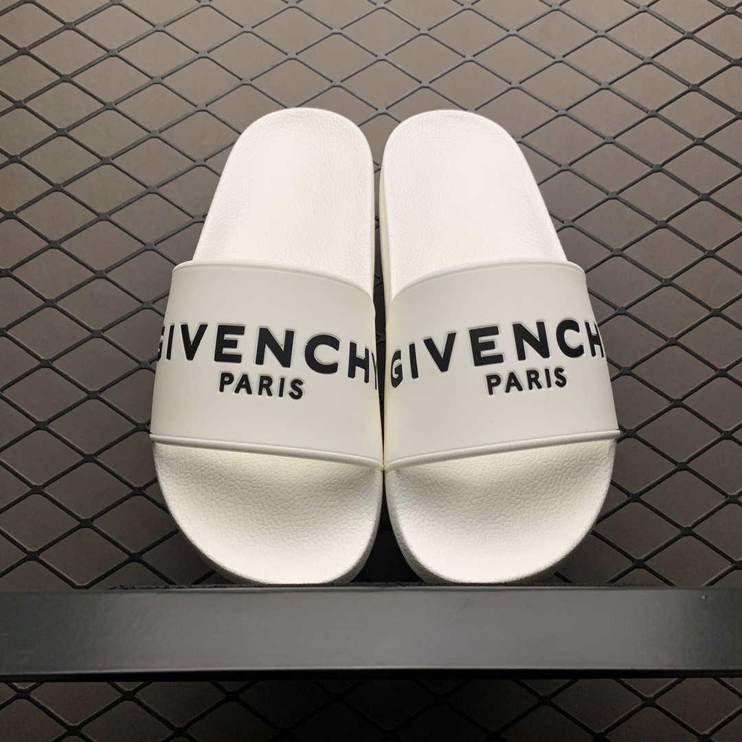 110 Givenchy 纪梵希 19ss夏季一字拖鞋 高端奢潮 网红款 经典潮流Givenchy压纹Logo 超软鞋底拖鞋 海外代购