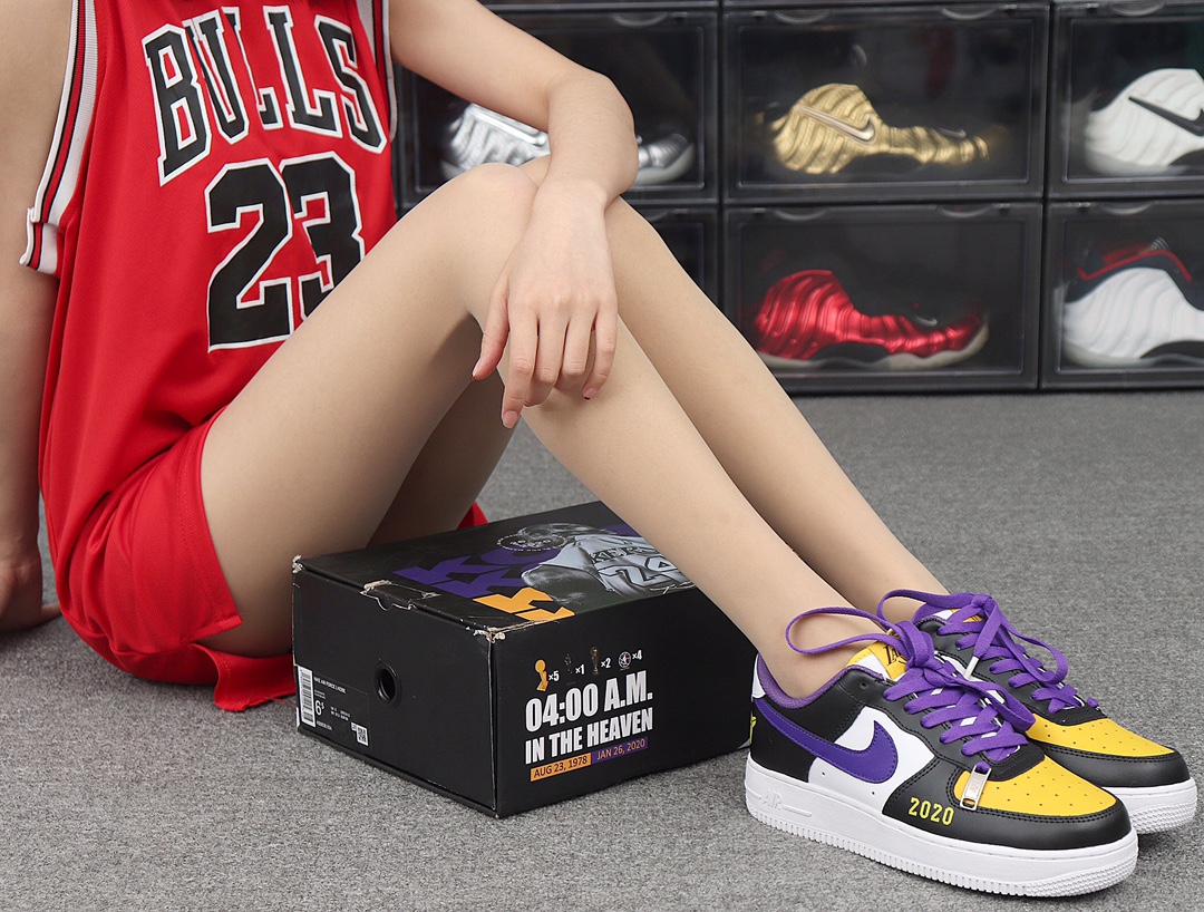 【青春回忆】  260  Nike Air Force 1 KB8626-024 曼巴生涯 致科比青春回忆客制版AF1空军一号