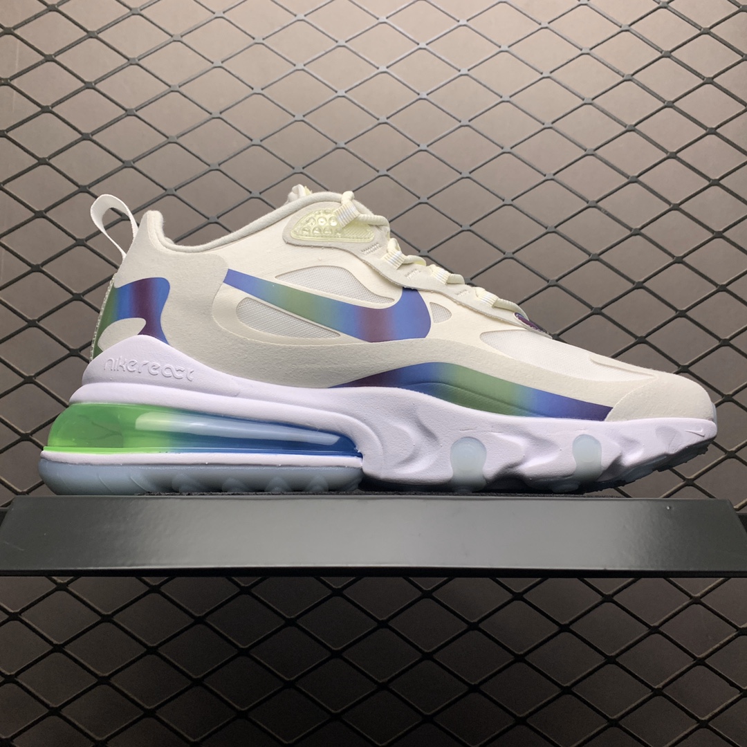 190 Nike Max 270 React 混合科技半掌气垫跑步鞋 CT5064-100