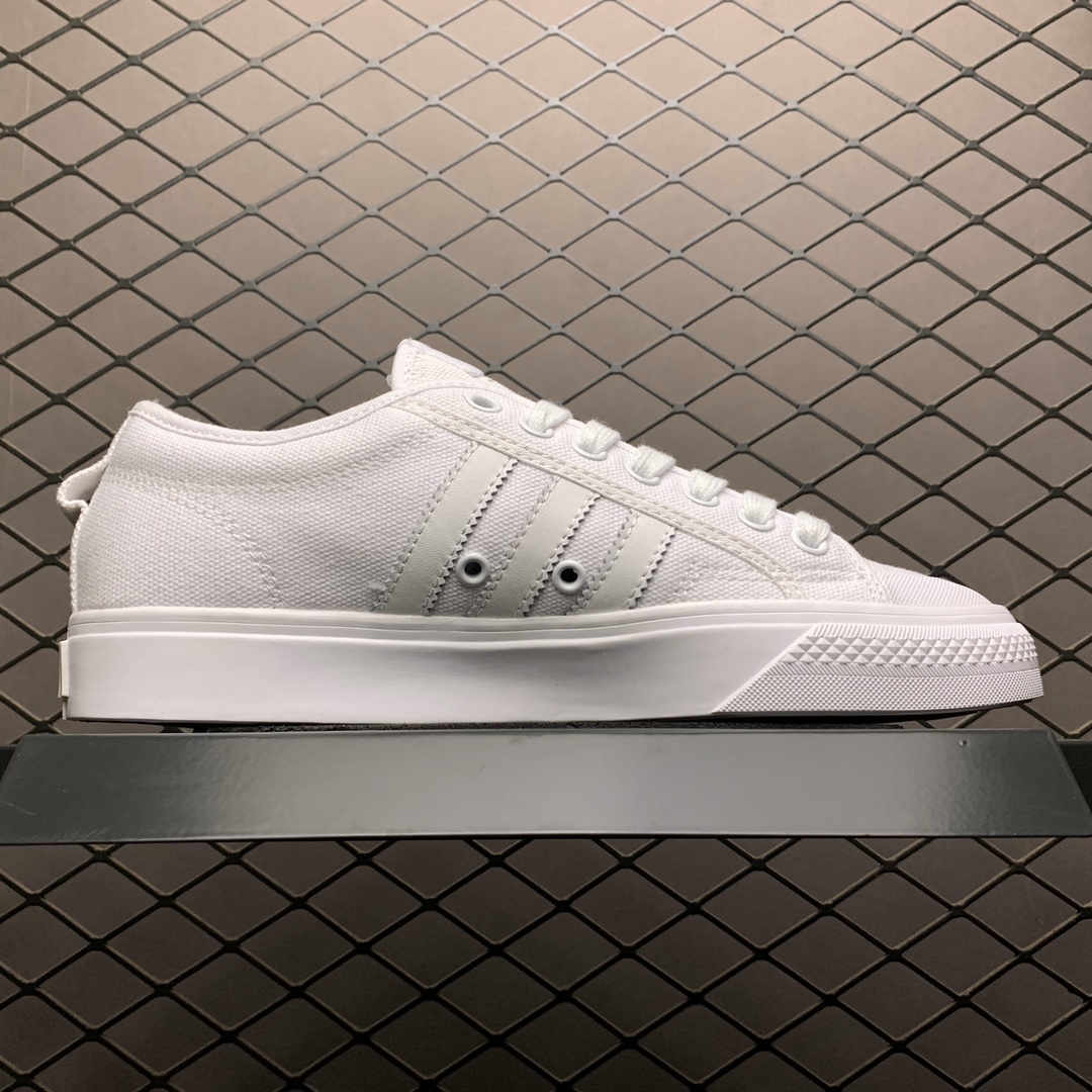 100 福利特价 Adidas 阿迪达斯 Nizza 低帮校园休闲帆布板鞋 BZ0496