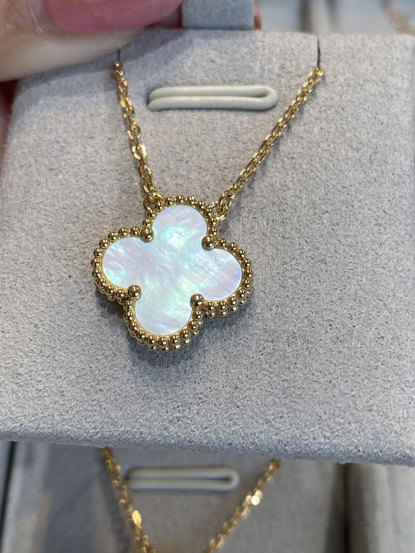 NO:635445,Collection of four-leaf necklace clover, necklace, Cartier high-end jewelry19860909四叶项链草合集,,necklace,卡迪亚高端饰品,Jewelry