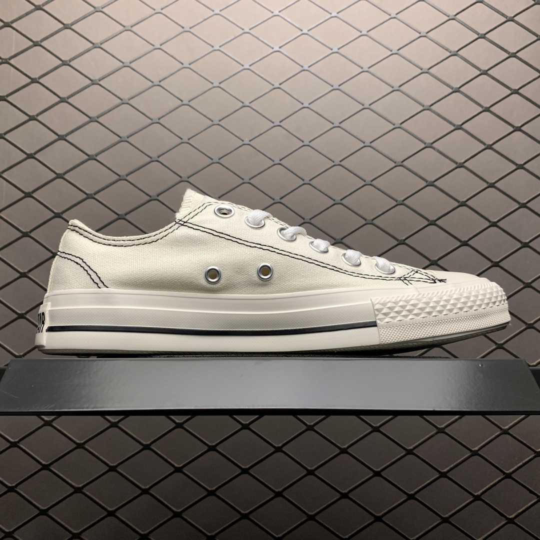 140 Converse 匡威 All star stltchlnng hi 车缝线限定款 帆布低帮休闲板鞋