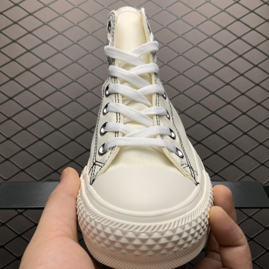 140 Converse 匡威 All star stltchlnng hi 车缝线限定款 帆布高帮休闲板鞋