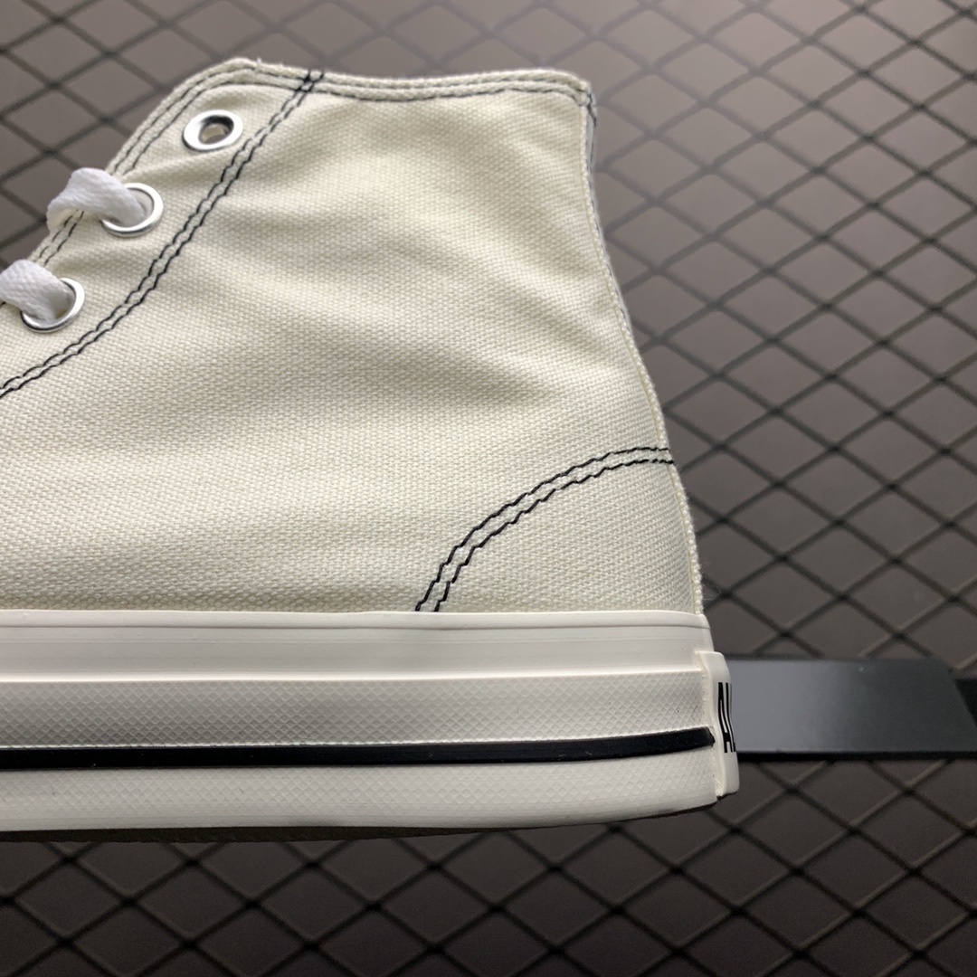 140 Converse 匡威 All star stltchlnng hi 车缝线限定款 帆布高帮休闲板鞋