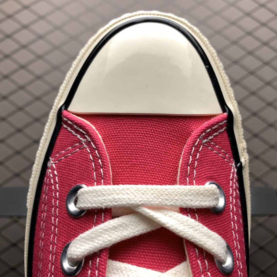 130 Converse 匡威 1970s 玫红 帆布低帮休闲板鞋