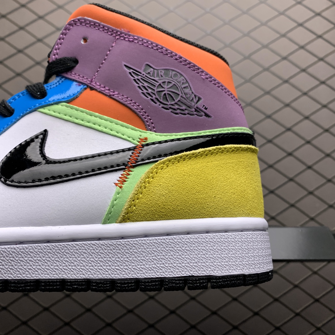 260 Air Jordan 1 MID AJ1乔1中帮文化休闲运动板鞋 CW1140-100