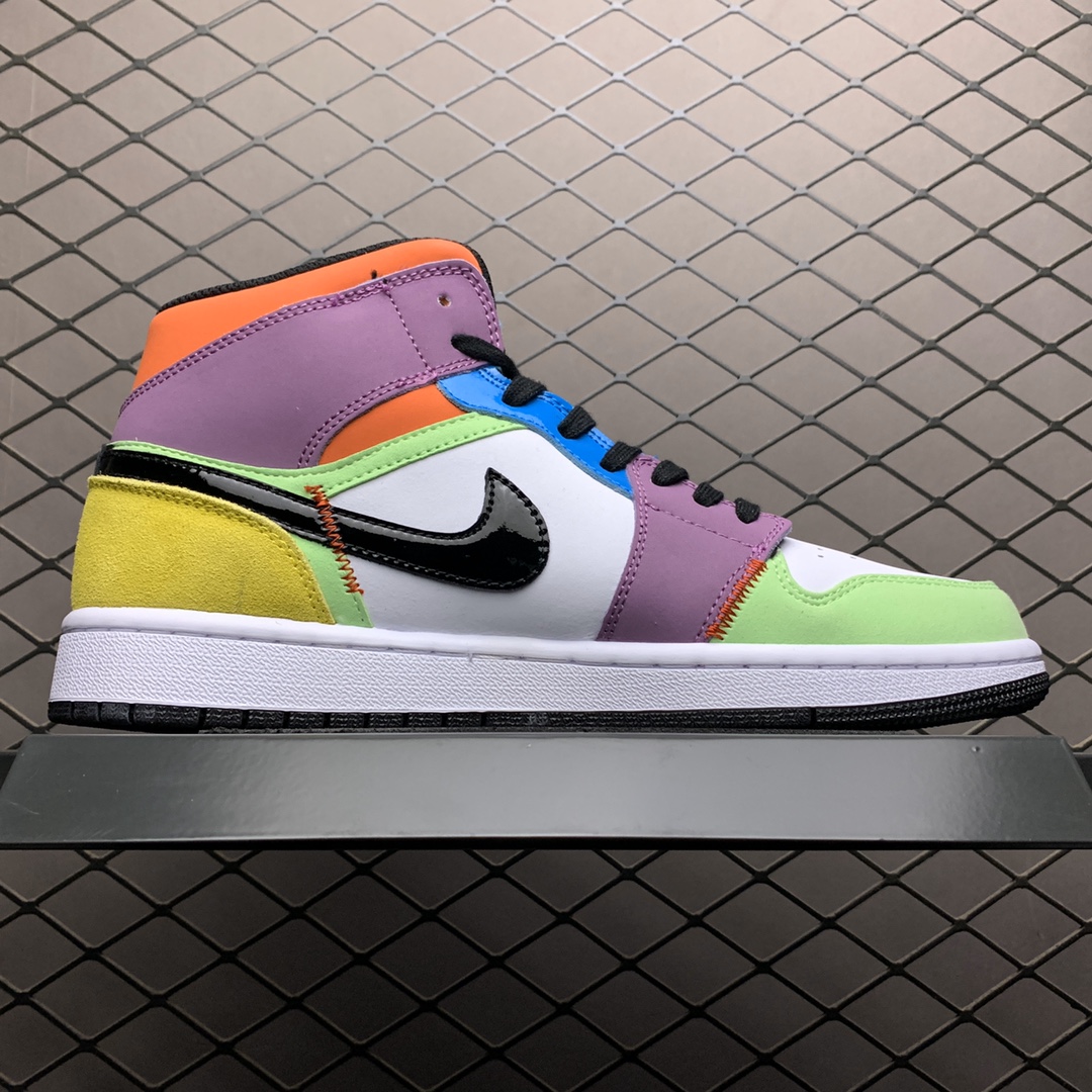 260 Air Jordan 1 MID AJ1乔1中帮文化休闲运动板鞋 CW1140-100