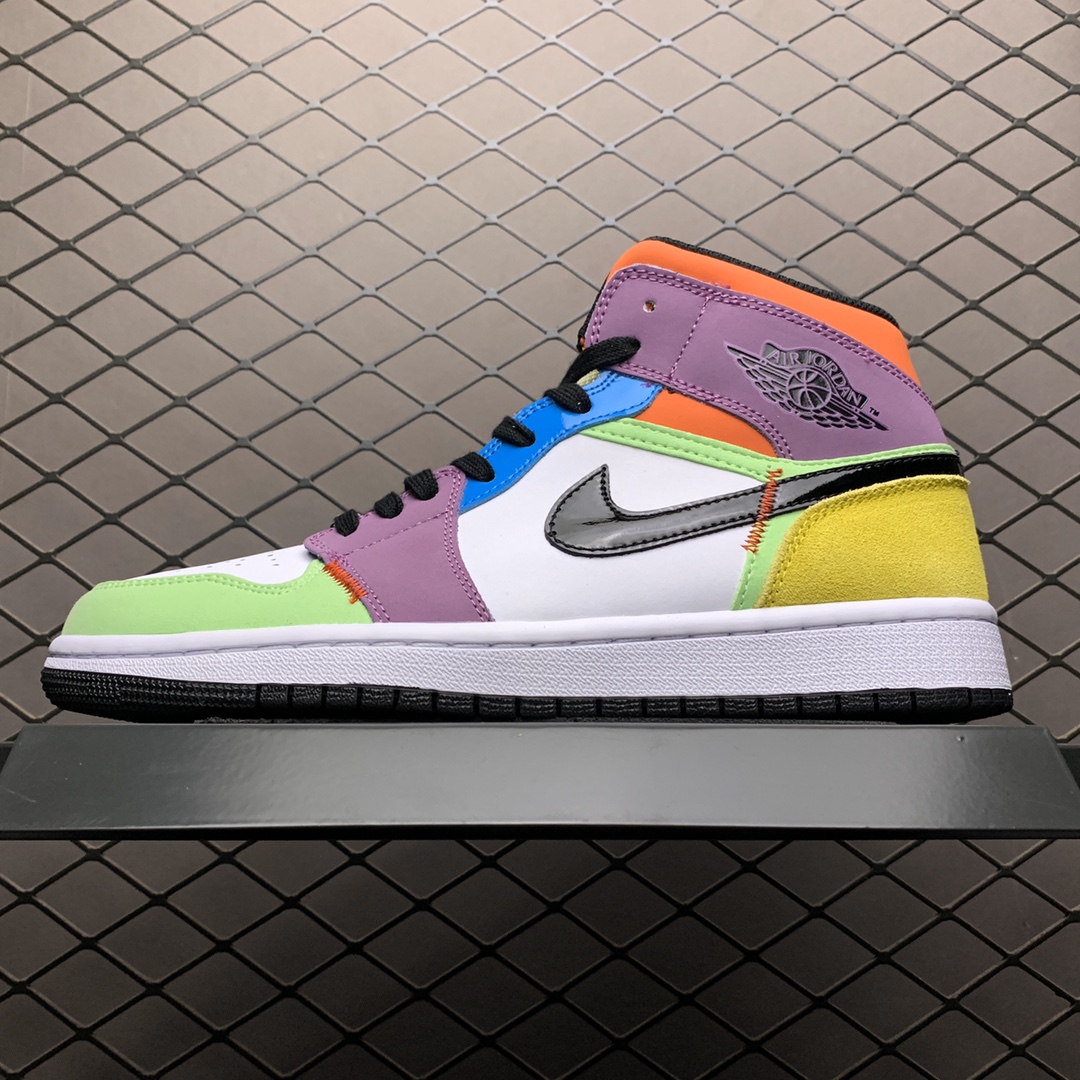 260 Air Jordan 1 MID AJ1乔1中帮文化休闲运动板鞋 CW1140-100