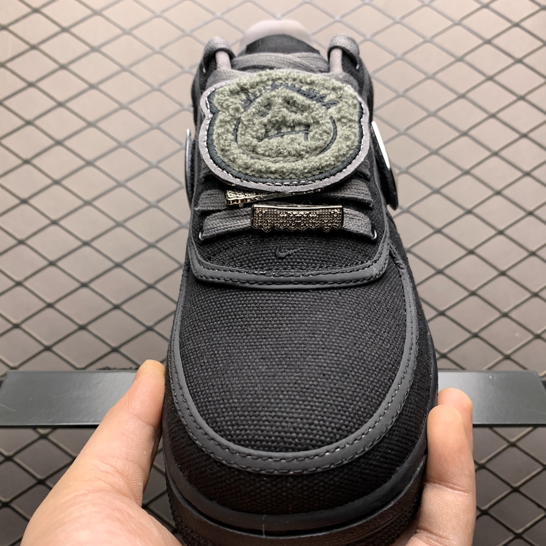 240 新版本 Travis Scott x Nike Air Force 1 AF1 AQ4211-001 TS超限量联名 空军一号低帮休闲运动板鞋