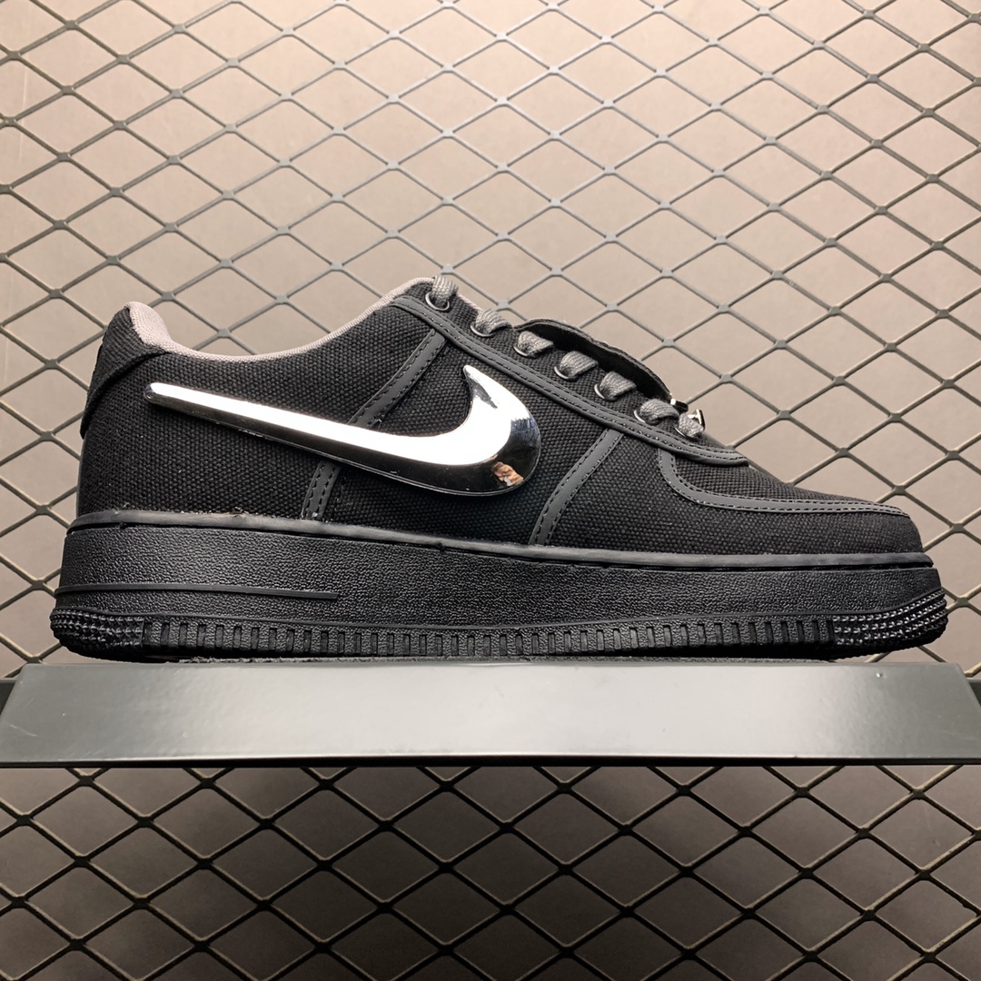 240 新版本 Travis Scott x Nike Air Force 1 AF1 AQ4211-001 TS超限量联名 空军一号低帮休闲运动板鞋