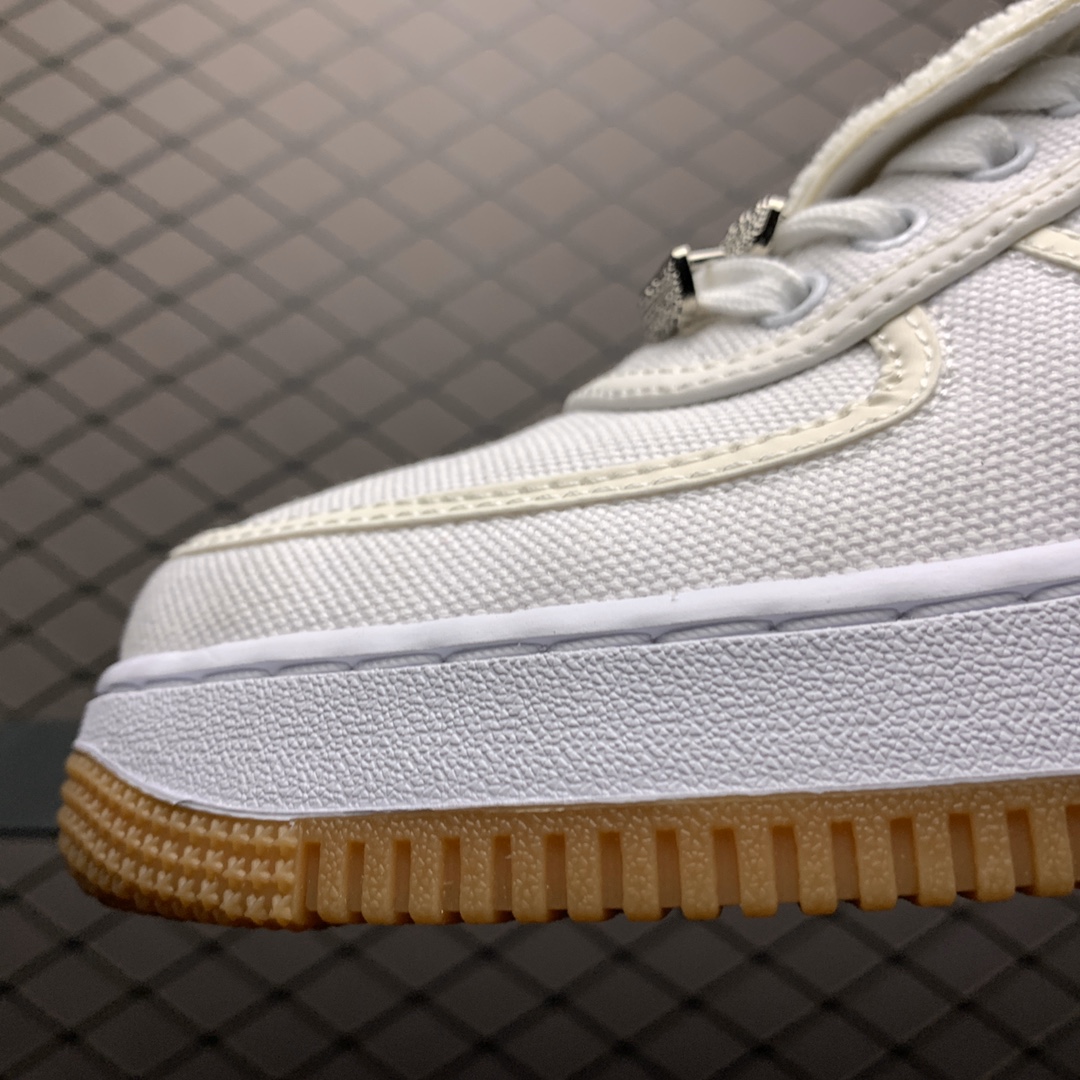 240 新版本 Travis Scott x Nike Air Force 1 AF1 AQ4211-100 TS超限量联名 空军一号低帮休闲运动板鞋