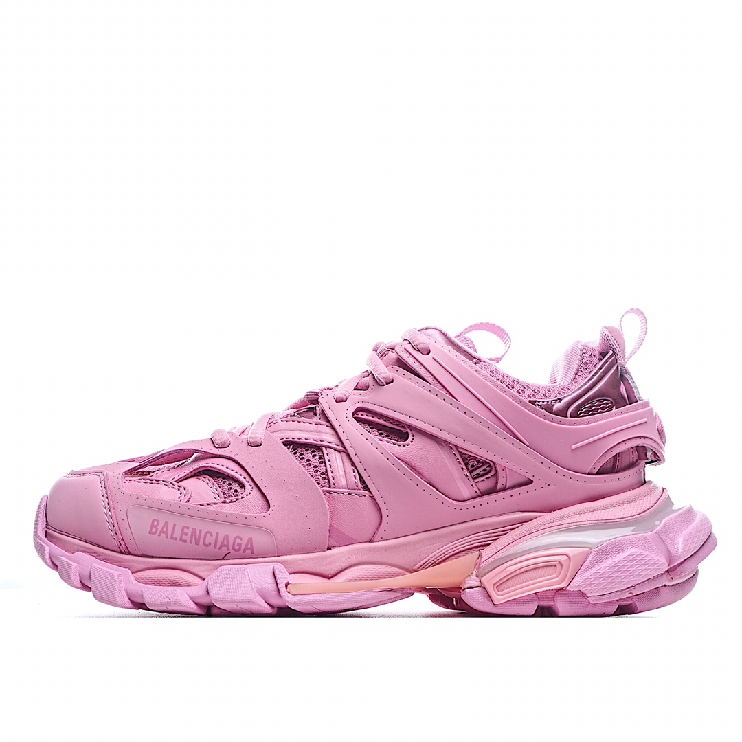 灯光版 巴黎世家3.0 三代户外概念鞋 ❕Balenciaga  Sneaker Tess s.Gomma MAILLE WHITE/ORANGE 纯原版本 原装大盒 顶级专供碾压市面一切真标版本 专柜同步包装 细节精准对位官方 私模组合大底 从里到外 最大尺度还原官方ZP 后跟位置增加了可充电 LED 灯带的部分，只需单击「Track」键即可点亮，并设有红、黄、蓝、绿、紫等 11 种不同的灯光模式